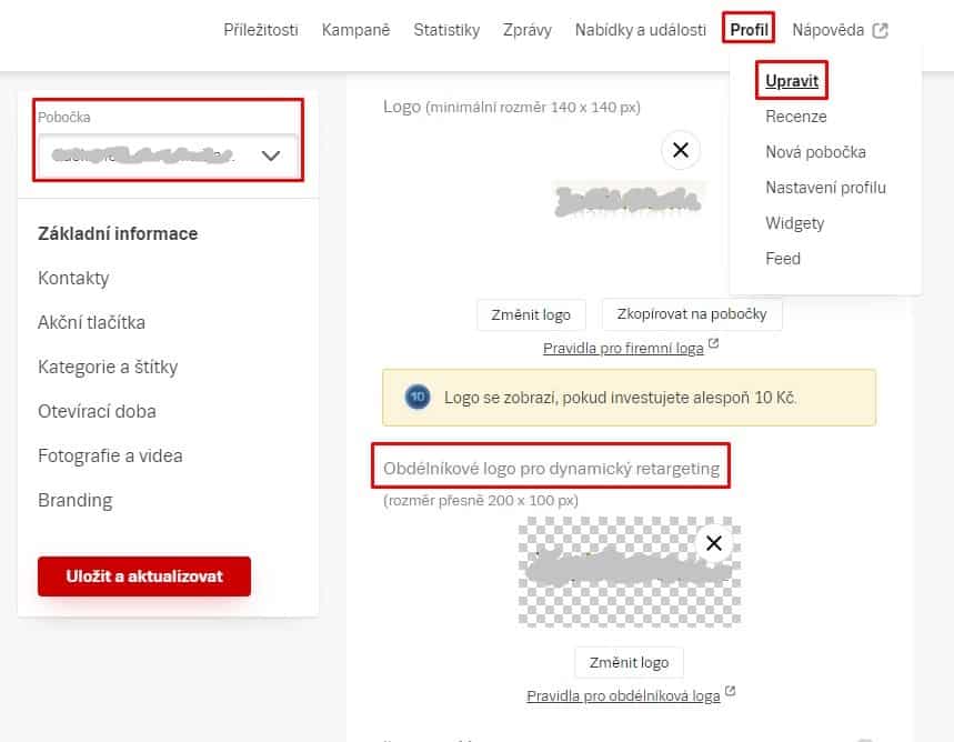 Firmy.cz - logo pro dynamický remarketing na Skliku